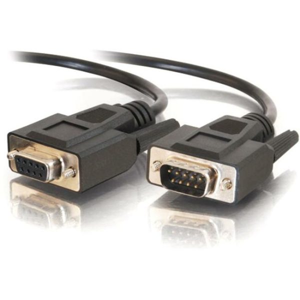 C2G 50ft DB9 M F Extension Cable - Black For Cheap
