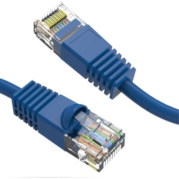 Axiom 3FT CAT6 550mhz Patch Cable Molded Boot (Blue) For Discount