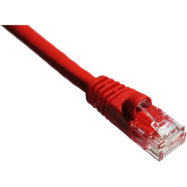 Axiom 5FT CAT6A 650mhz Patch Cable Molded Boot (Red) Sale