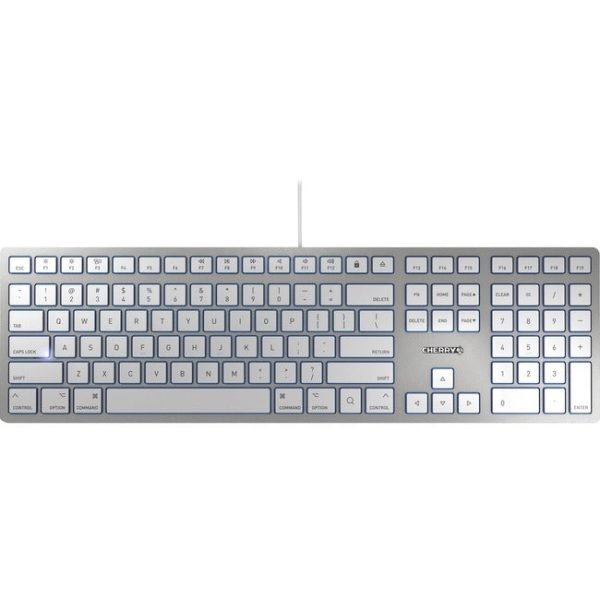 CHERRY KC 6000 SLIM FOR MAC Silver White Wired Keyboard For Discount