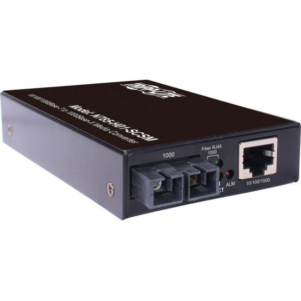 Tripp Lite Hardened Gigabit Fiber to Ethernet Media Converter, 10 100 1000 Mbps, RJ45 SC Singlemode, -10° to 60°C, 10 km (6.2 mi.) Discount
