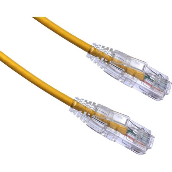 Axiom 15FT CAT6A BENDnFLEX Ultra-Thin Snagless Patch Cable 650mhz (Yellow) Online now