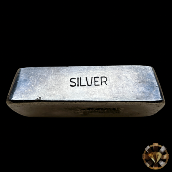 Smiths 31.38 toz Vintage Poured Silver Bar For Discount - Image 5