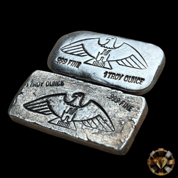 Both Varieties of Vintage Montana 1oz Silver Bars (2oz Total) on Sale