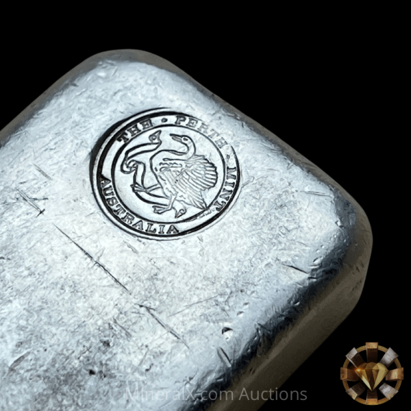 Perth Mint “Left Facing” Swan 10oz Poured Silver Bar Supply - Image 2