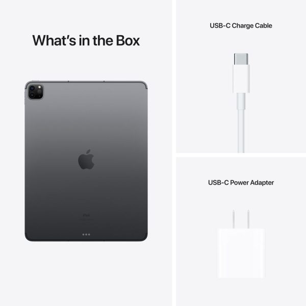 Apple 12.9-inch iPad Pro M1 Wi‑Fi + Cellular 2TB - Space Gray MHP43LL A (Spring 2021) For Discount - Image 3